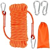 RAKUTE 10mm*20M Kletterseil, Outdoor Sicherheitsseil, Nylon...