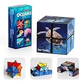 Euklidischer Würfel Star Cube Magic Cube Set, Transforming Cubes Magic Puzzle Cubes für Kinder und Erwachsene (Ozean-Serie)