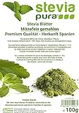 steviapura | Stevia Blätter - reines Naturprodukt - Süßkraut Stevia, mikrofein gemahlen - pflanzlicher Süßstoff 100g - Premium Qualität