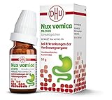 DHU Nux vomica D6 Streukügelchen – hilft im Verdauungstrakt – nebenwirkungsarm, 10 g Globuli
