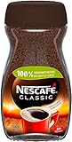 NESCAFÉ CLASSIC, löslicher Bohnenkaffee aus mitteldunkel gerösteten Kaffeebohnen, kräftiger Geschmack & intensives Aroma, koffeinhaltig, 1er Pack (1 x 100g)