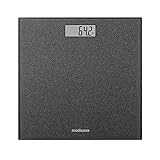 Medisana PS 500 digitale Personenwaage bis 180 kg, Badezimmerwaage aus Glas, Motivwaage, 'Step-On'-Einschaltung in silber