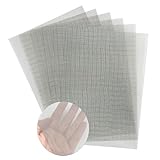 YAGJIA 6Stück Drahtgitter Feinmaschig, Fliegengitter Metall Gitter Edelstahl 304, Drahtgeflecht Maschendraht für Insektenschutzgitter Mäusegitter Lüftungsgitter Filternetz 30cm x 21cm(20Mesh)