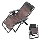 YEKIM Zero Gravity Chair Outdoor Indoor, hochwertiger Liegestuhl für Rasen, klappbar, tragbar, Chaiselongue zum Sonnenbaden, Camping, Pool, Strand, Terrasse