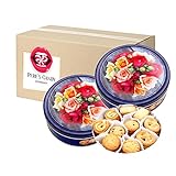 Dänische Butterkekse Cookies, Gebäckmischung - BLUMEN DOSE 2er Pack (2 x 454 g) von Pere's Candy® Box mit Geschenk