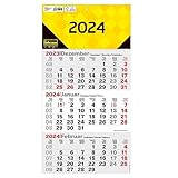 Idena 11074-3 Monatskalender 2024, Wandkalender mit...