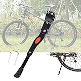 BAOSROY Fahrradständer,Fahrrad Ständer,Höhenverstellbarer Fahrrad Ständer,rutschfest Seitenständer,Fahrrad Hinterbauständer,Stabil Fahrradständer für Mountainbike,Trekkingrad,Pendlerfahrräder