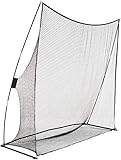 Amazon Basics Golf-Trainingsnetz, tragbar, 2,44 x 2,44 m, Schwarz