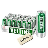 VELTINS Pilsener – 24 x 0,5 l Dosenbier (EINWEG) – Fein-herbes Premium Pils – Brautradition seit 1824 – Frisch & ausgewogen – 4,8 % vol. Alkohol