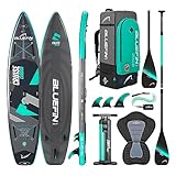 Bluefin Cruise Carbon 12' Aufpumpbares Paddleboard| SUP Board für Erwachsene| Bluefin Cruise 12' SUP| Paddleboard Paket | Tragbar & Reisesicher |Carbon Paddleboard | Inklusive Zubehör