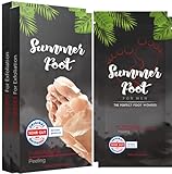 Summer Foot 2 Paar Hornhaut-Socken for men - Hornhaut Fußmaske für Männer - Hornhaut Entfernung - Maske für weiche Füße - Fußpflege - dermatologisch getestet