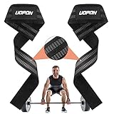 Zughilfen Krafttraining Lifting Straps, 62 cm Länge Schwarz Professional Fitness Zughilfen with Rutschfestes Latexstreifen, für Bodybuilding, Griffhilfen Kraftsport, Gewichtheben and Gym(im Paar)