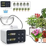 HOVIN Automatische Bewässerungssystem,Zimmerpflanzen Bewässerungssystem mit 2 Vorab Bewässerungs Modi,Bewässerungssystem für Indoor,Garten,Topfpflanzen