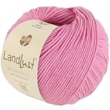 LANA GROSSA Landlust Baumwolle | Klassisches Bio-Baumwollgarn, Gots zertifiziert | Handstrickgarn aus 100% Baumwolle (Bio) | 50g Wolle zum Stricken & Häkeln | 115m Garn