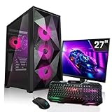 SYSTEMTREFF Gaming Komplett PC Set AMD Ryzen 9 5900X 12x4.8GHz | AMD Radeon RX 6900 XT DX12 | 1TB M.2 NVMe | 32GB DDR4 RAM | WLAN Desktop Paket Computer für Gamer, Gaming