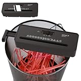 GENIE 260 S Plus Aktenvernichter | Papierschredder mit 6-mm Streifenschnitt | Schredder Aktenvernichter für Zuhause | Shredder Papier kompakt | Mit universal Aufsatz | Paper Shredder