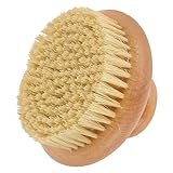 PAMINGONO Körperbürste Trockenbürste Runder Körperschrubber aus Weichen Borsten Kompakt Leicht für Peeling Massage und Dusche