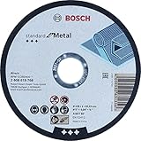 Bosch Accessories Professional 1x Standard for Metal Straight Cutting Trennscheibe (für Bleche, Stahl, Ø 125 x 1 x 22, 23 mm, Zubehör Winkelschleifer), Ø 125 mm