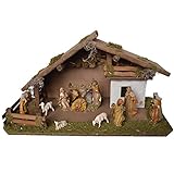 Alfred Kolbe Krippen 1330/1 Weihnachtskrippe, Braun, 59x30x34cm