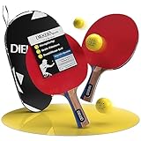 Dieker Sports Tischtennis Set für Kinder und Erwachsene [inkl. Videokurs] 2 * Tischtennisschläger + 3 * 3-Sterne Bälle + Hülle - 6-teiliges Set für das Beste Spiel mit Freunden und Familie