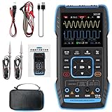 DEWIN Oszilloskop Multimeter, 2C53T Multifunktional 3-in-1 Oszilloskop Multimeter Signalgenerator Oscilloscope 2 Kanal 50MHz Bandbreite 250MS/s Abtastrate