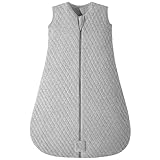 Yoofoss Schlafsack Baby Winter Baumwolle 2.5 TOG Warm Baby Winterschlafsack Weich Babyschlafsack Neugeborene im 6-12 Monaten Perfekte für Winter Grau