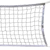 SIVENKE Volleyball Netz faltbar Standard 9.5m x 1m Volleyball Ersatznetz Garten/Strand Sport Net für Federball Tennis Volleyball inkl. Tragetasche