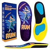 Seamix Premium Anti-Ermüdungs-Einlegesohlen Herren & Damen, Schuheinlagen Orthopädische -Gel Sport Insoles Plantarfasziitis Einlagen Laufschuheinlagen -Ideal für Tennis, Training, Wandern (M)