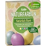 Heitmann Eierfarben - Naturfarben Natürlich Bunt - Gelb/Grün/Volett/Blau, 4 Gramm