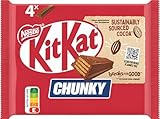 Nestlé KitKat ChunKy Classic Schokoriegel, Knusper-Riegel mit Milchschokolade und knuspriger Waffel, 1er Pack (à 4 x 40g)