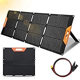 Yakimz 200W Faltbares Solarpanel mit Verstellbarem Ständer, Monokristallinen Solarmodul XT60-Ausgang, Tragbare Solar Ladegerät für Camping, Garten, Wandern