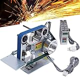 Metallband Schleifmaschine 762x25mm Bandschleifer Bandschleifmaschine Tellerschleifer Polierer Brushless Motor Winkel Einstellbar Polierschleifer Band Sander für Holz Metall