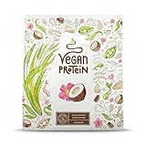 Veganes Proteinpulver - 600g Kokos Eiweißpulver - 19g Protein (auf 30g) - Premiumqualität Vegan Protein Shake - Whey Ersatz - Aus Soja, Reis, Erbsen, Sonnenblume & Kürbiskern