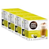 Nescafé Dolce Gusto Cappuccino, Kaffee, Kaffekapsel, 4er Pack, 4 x 16 Kapseln (32 Portionen)