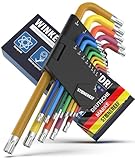 STONE REEF Winkelschraubendreher Set 13tlg. [T6-T50mm] Sechsrundschlüssel kompatibel mit Torx-Schrauben Multicolour, Handwerker Innensechsrundschlüssel, Drehmomentschlüssel, Winkelschraubenausdreher