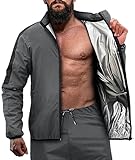 RDX Schwitzanzug Zum Abnehmen, Saunaanzug REACH OEKO TEX 100 ZERTIFIZIERT, Sauna Suit Fitnessanzug Sweatsuit Sportanzug Trainingsanzug Sweatanzug Thermo MMA Boxen Gym Sport Fitness Laufen Herren Damen