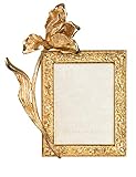 Jay Strongwater Claudia Tulip Bilderrahmen, 7,6 x 10,2 cm, goldfarben