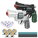 SZJYMY 2 Stück Schaumstoff-Blaster, Shockwave, sicheres Spielzeug-Attrappen-Modell, Revolver-Spielzeugpistole mit Soft-Bullet-Optik, realistische Mini-Action-Pistole für Kinder von 6–12 Jahren