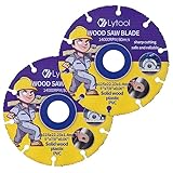 2 tlg Sägeblatt für Holz, Lytool 125 mm Trennscheibe kreissägeblatt Flexscheibe mit 22,23 mm Bohrung für Holz Sperrholz, hartes Holz, Kunststoff, Gummi Winkelschleifer