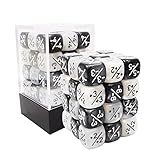BESCON DICE 36 Stück 12mm Positive & Negative Würfel Zähler Set, Kleine Tokenwürfel Loyalitätswürfel Kompatibel mit MTG, CCG, Kartenspiele