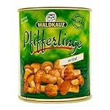 Food-United Pfifferlinge ausgesucht klein Speise-Pilz 1 Dose Füllmenge 800g ATG 455g hochwertiges Qualitätsprodukt wohlschmeckend küchenfertig geputzt keine Konservierungsstoffe