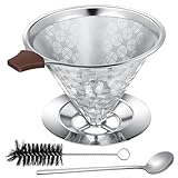 Zeawavsl Kaffeefilter, Edelstahl-Kaffeefilterhalter,...