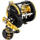 Burning Shark Schleppen Spule Sole Level Wind Rollen, Ziehen Sie Rollen Boot Angeln Angeln Ocean für Sea Bass Zackenbarsch Lachs (STC30)