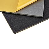 baytronic DSM Dämmschaummatte, selbstklebend in verschiedenen Größen (1000x500x10mm) Schwarz