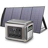 ALLPOWERS R2500 Solargenerator 2016Wh mit 200W Solarmodul, 4 x 2500W AC Ausgänge (4000 W Spitze), Tragbare Powerstation mit Solarpanel für Stromausfall, Camping, Wohnmobil, Wohnwagen und Notfälle