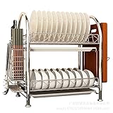 Abtropfgestell, Küchenaufbewahrung, Geschirrabtropfgestell, Abtropfgestell für die Küche, aus Edelstahl, Abtropfgestell, Abtropfgestell, Aufbewahrung für Küchenutensilien, Aufbewahrung