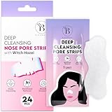 Mitesserentferner Stripes – Nasenstrips Mitesser und Nose Strips Blackhead – Pore Strips und Mitesser Pflaster zur sanften Entfernung von Mitessern (24 Stück)