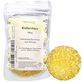 Centra24 Kiefernharz 100g, Balsamharz aus Portugal, für Bienenwachstücher, ätherisches Öl, Salben, in Pastillenform, Baumharz, Kolophonium, Gum Rosin