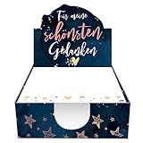 Zettelkasten 'Für meine schönsten Gedanken': 'Follow Your Dreams' Notizzettel und Haftotizen in einem Set