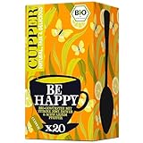 Cupper Be Happy Bio-Gewürztee mit Zitrone, Zimt, Ingwer und Schwarzem Pfeffer, 40 g , 20 Stück (1er Pack)